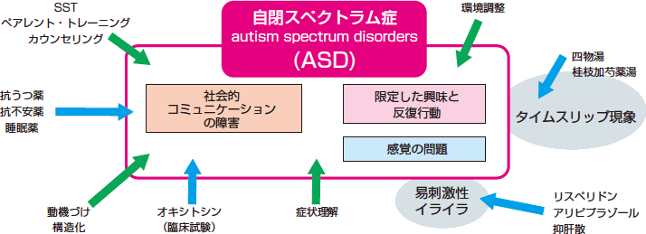 自閉スペクトラム症ASDの治療方法マップ