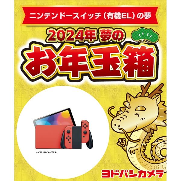 「夢のお年玉箱2024 ニンテンドースイッチ(有機EL)の夢」の中身予想